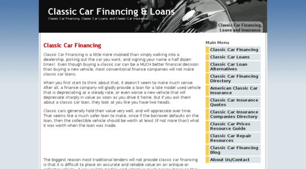 classiccarfinancingandloan.com