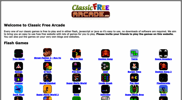 classicfreearcade.com