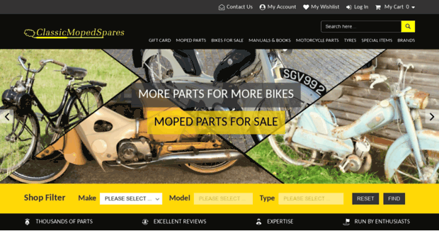 classicmopedspares.com