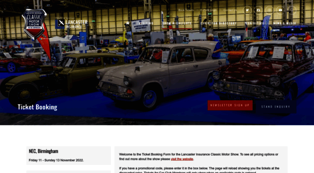 classicmotorshow.seetickets.com