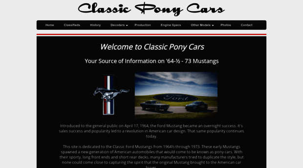 classicponycars.com