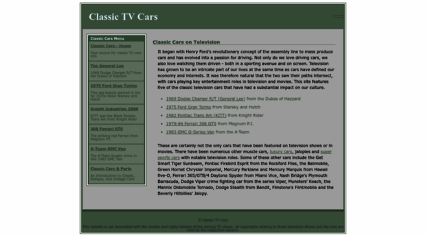 classictvcars.com