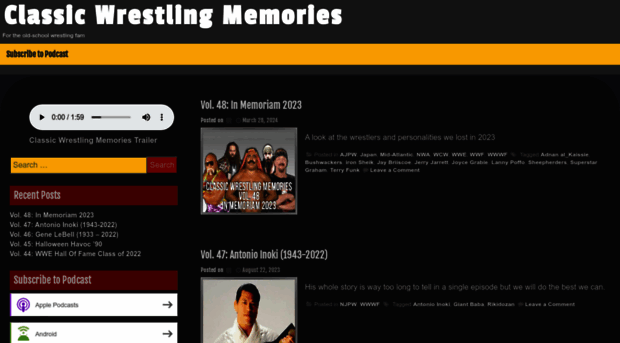 classicwrestlingmemories.com