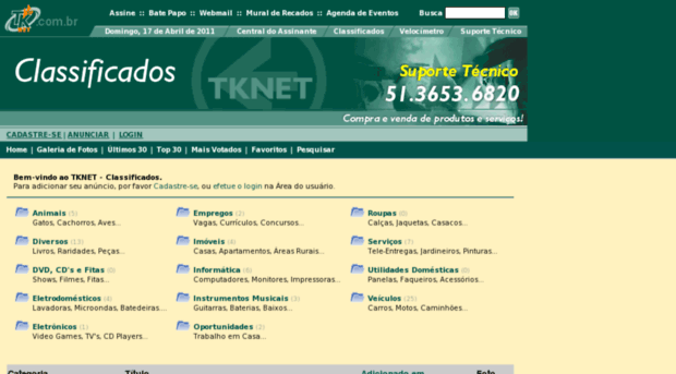 classificados.tknet.com.br