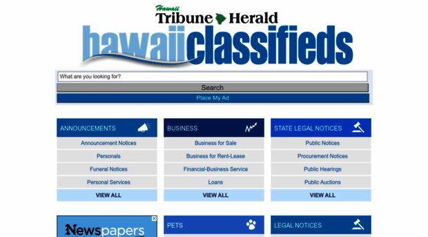 classified.hawaiitribune-herald.com
