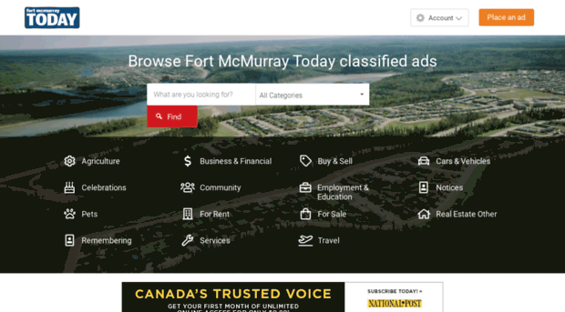 classifieds.fortmcmurraytoday.com