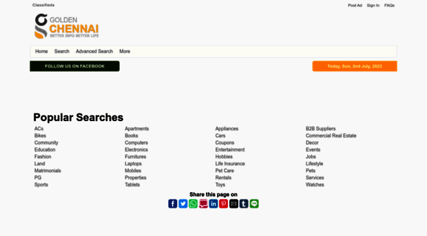 classifieds.goldenchennai.com