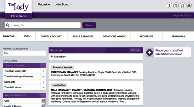 classifieds.lady.co.uk
