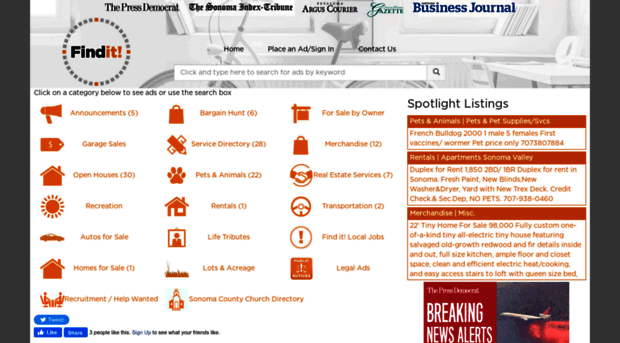 classifieds.pressdemocrat.com