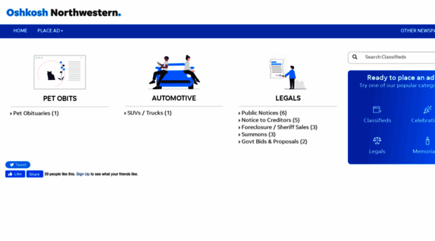 classifieds.thenorthwestern.com