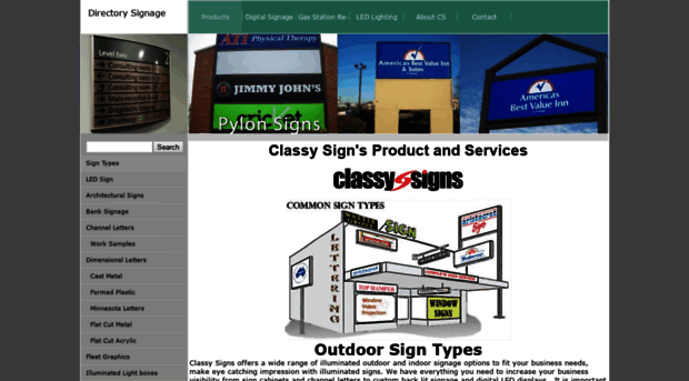 classysigns.com - Classy Sign's Product and Serv... - Classy Sign S