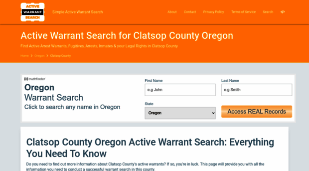 clatsop-county-oregon.activewarrantsearch.today