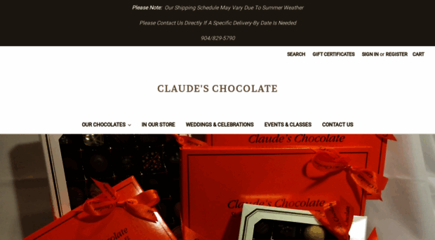 claudeschocolate.com