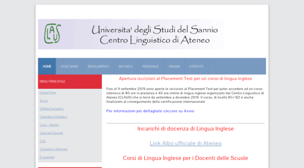 claus.unisannio.it