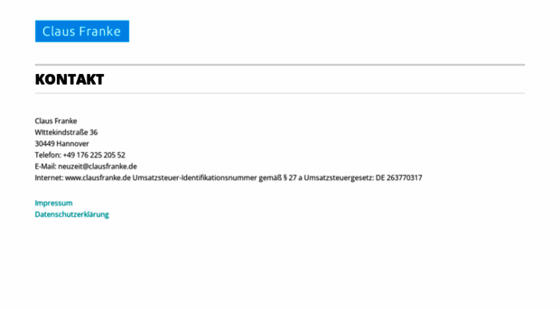 clausfranke.de