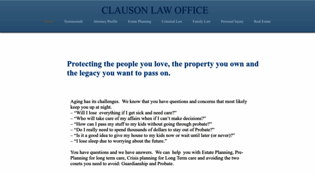 clausonlawoffice.com