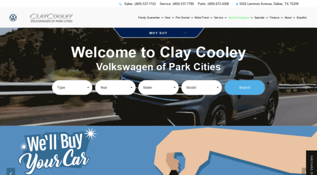 claycooleyvwparkcities.com