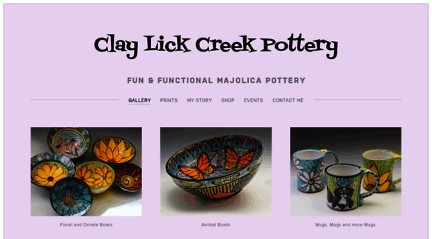 claylickcreekpottery.com