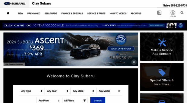 claysubaru.com