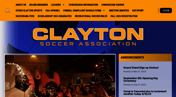 claytonsoccer.org