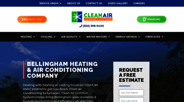 cleanaircomfortsystems.com