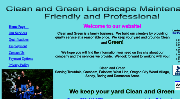 cleanandgreenlandscape.com