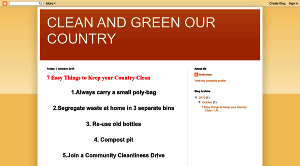 cleanandgreenourcountry.blogspot.in