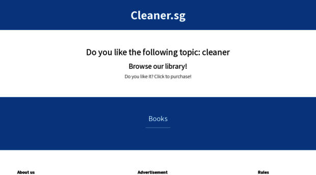 cleaner.sg