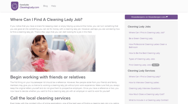 cleaninglady.com