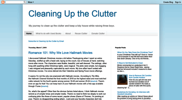 cleaninguptheclutter.blogspot.com