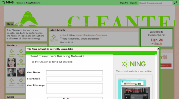 cleantechs.ning.com