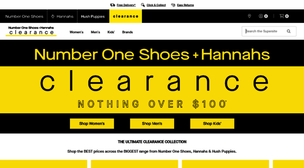 clearance.hannahsandnumberoneshoes.co.nz