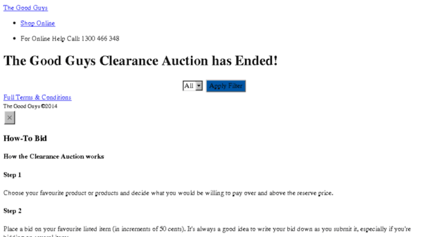 clearanceauction.thegoodguys.com.au