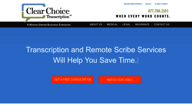 clearchoicetranscription.com