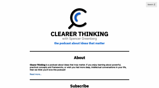 clearerthinkingpodcast.com