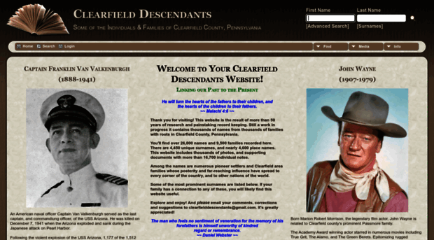 clearfielddescendants.com