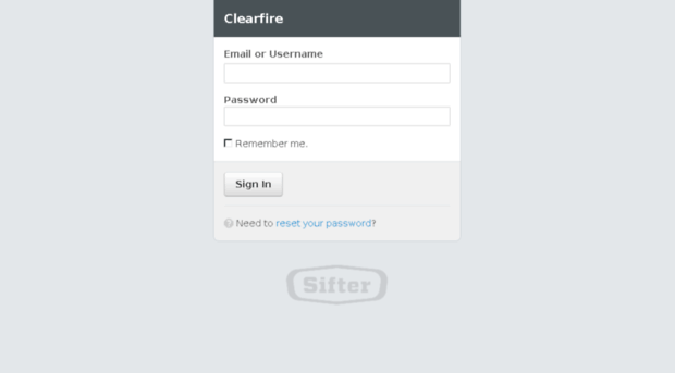clearfire.sifterapp.com