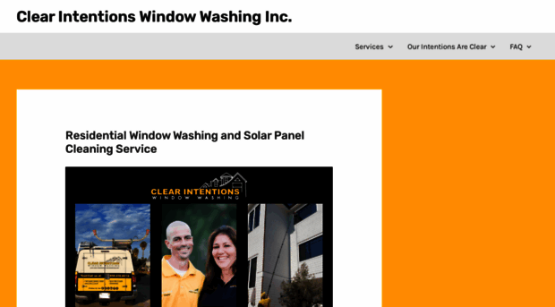 clearintentionswindowwashing.com