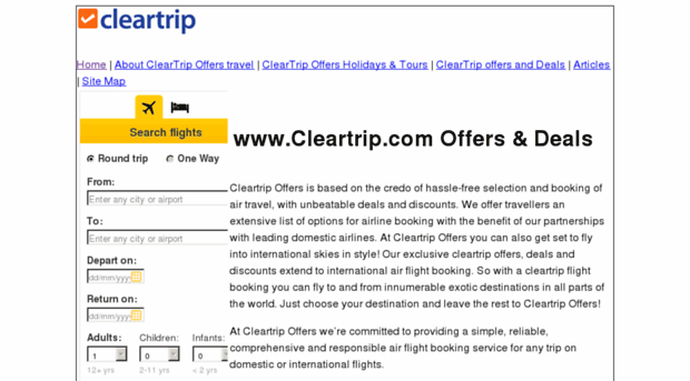 cleartrip-offers.in