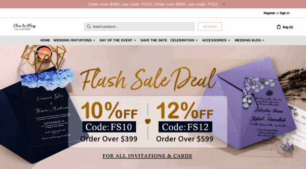 clearweddinginvites.com