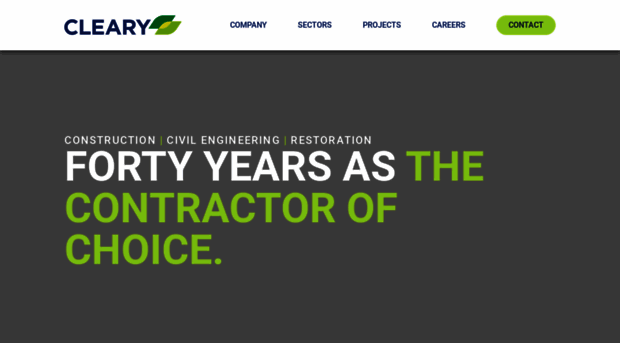 clearycontracting.com