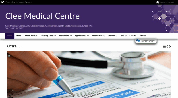 cleemedicalcentre.nhs.uk