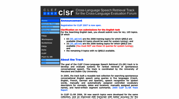 clef-clsr.umiacs.umd.edu