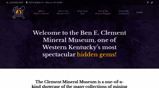 clementmineralmuseum.org