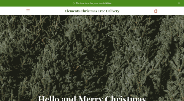 clementschristmastrees.com