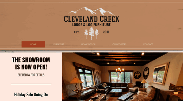 clevelandcreeklogfurniture.com