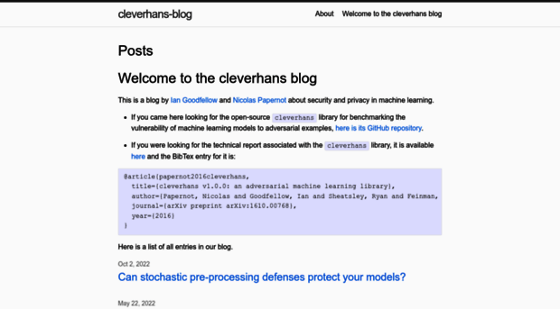cleverhans.io