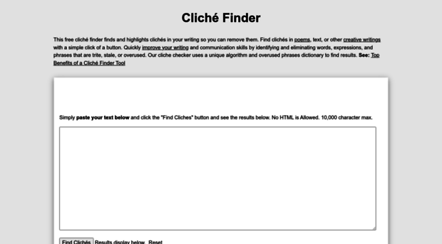 clichefinder.net