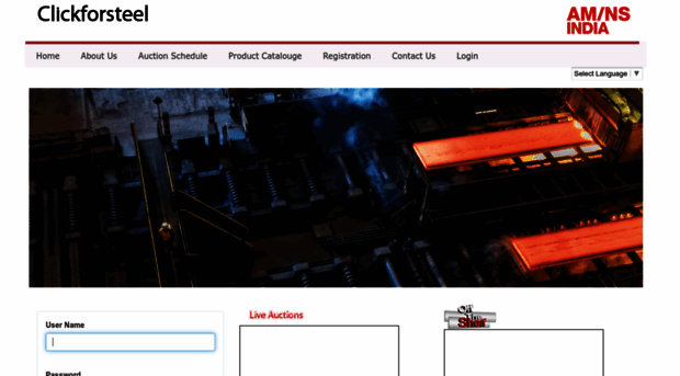 clickforsteel.amns.in