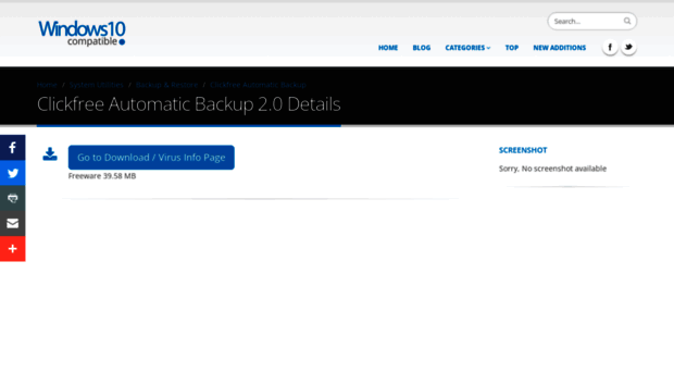 clickfree-automatic-backup.windows10compatible.com